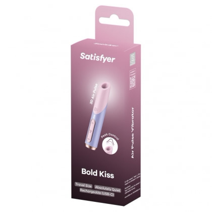 Satisfyer Bold Kiss Stimulator Clitoridian cu 30 de programe Mov 7
