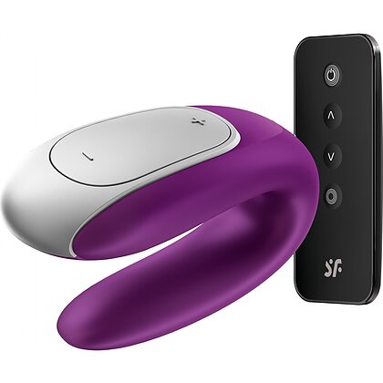 Vibrator Smart Satisfyer Double Fun pentru Cupluri Mov 2
