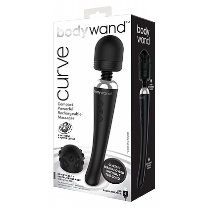 Vibrator Bodywand Curbat Rechargeable Negru 2