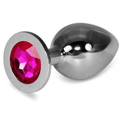 Rosebud Plug Metal L cu Bijuterie Fuchsia Lovetoy Argintiu
