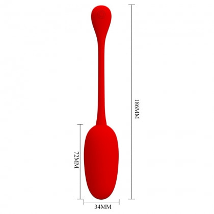 Pretty Love Knucker — Ou Vibrator Roșu, 12 Moduri Roşu 8