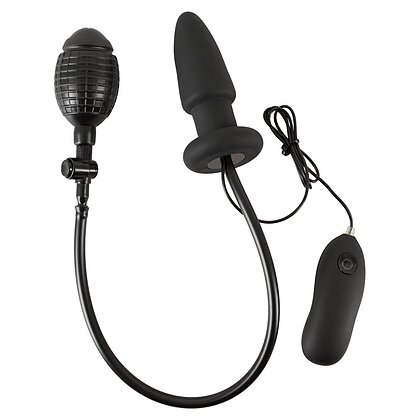Inflatable Vibrating Anal Plug Negru 2