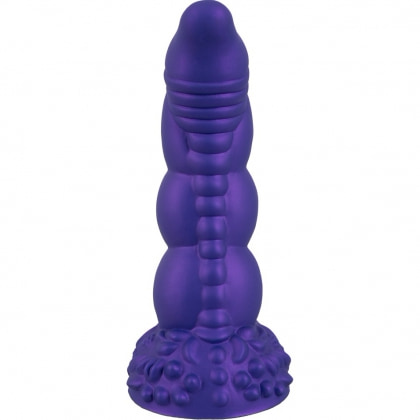 Demonul Dorinței — Dildou siliconic 22,5 cm cu Ventuză Mov 3