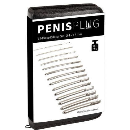 Set 14 Dilatatoare Oțel Inoxidabil cu Etui Organizator Argintiu 4