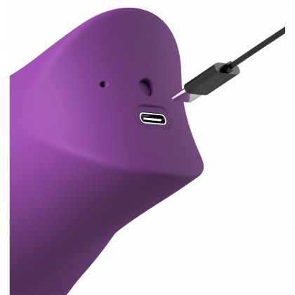 Vibrator Clitoridian Lush Kiss Plush cu Limbă Rotativă Mov 4