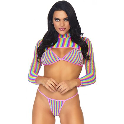 Set Leg Avenue Rainbow Multicolor XS-L