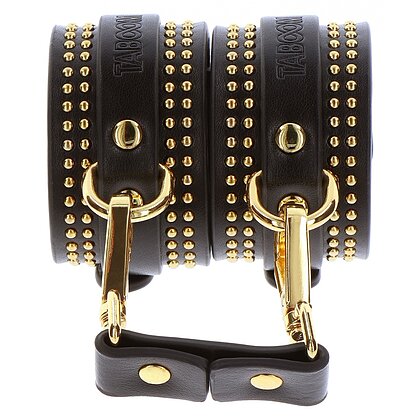 Studded Wrist Cuffs Set Negru 3