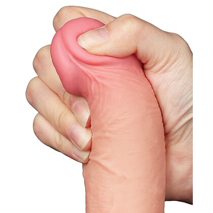 LoveToy Dildo cu Piele Mobilă Realist 19cm 2