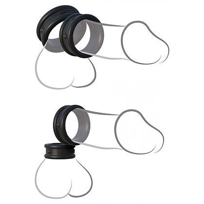 Inel Penis Max Width Silicone Negru 3