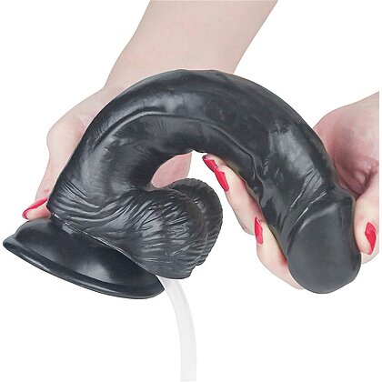Dildo 23cm Cu Ejaculare Extremă Negru 6