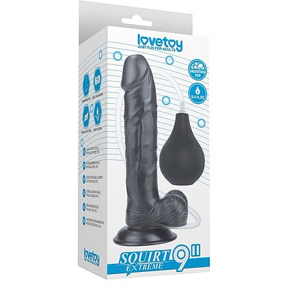 Dildo 23cm Cu Ejaculare Extremă Negru 8