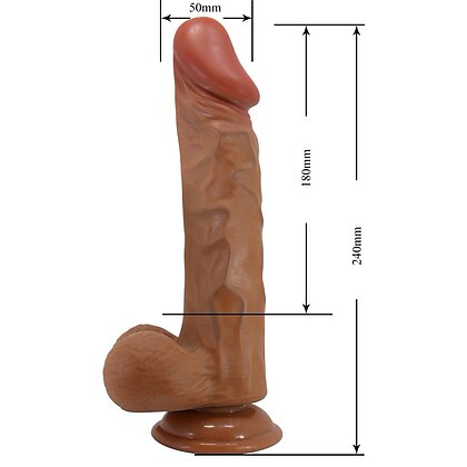 Debra curbat 24cm, Ventuză Puternică, Textură Realistă 4