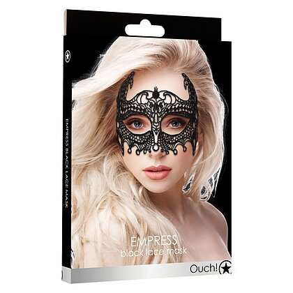 Empress Venetian Lace Mask Negru 3