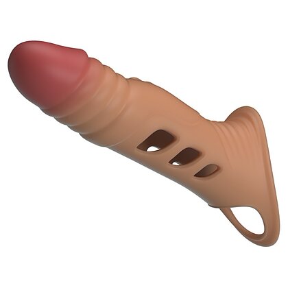 Pretty Love Sleeve TPE Vibrator – 21–25 cm, Diam. 5.5–5.9 Flesh