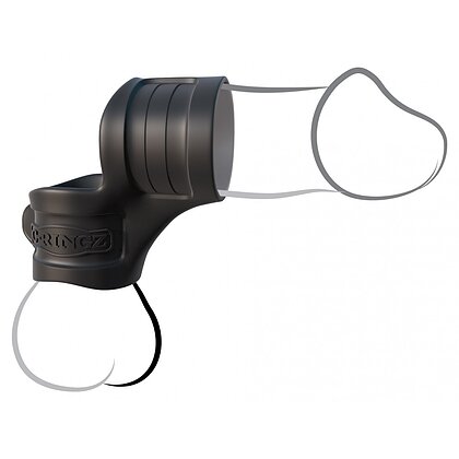 Inel Penis Cu Ball Stretcher Mr. Big Negru 4