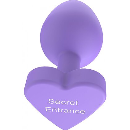 ToyJoy Secret Heart Plug Anal Din silicon 8 cm Bază Inimă Mov 3