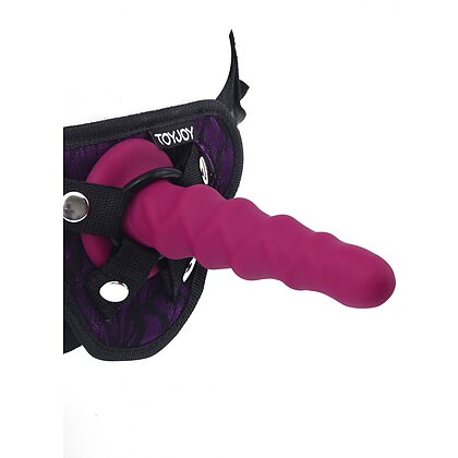 Ribbed Dong 16cm Roșu 5