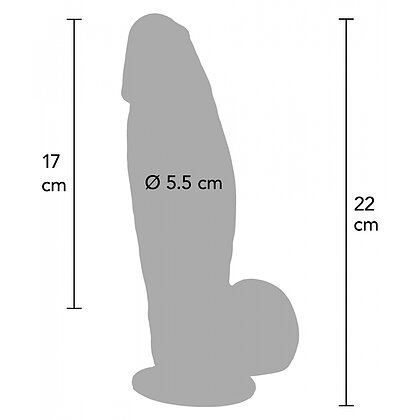 Hidden Desire Dildo Realist Din Silicon 22 cm 8