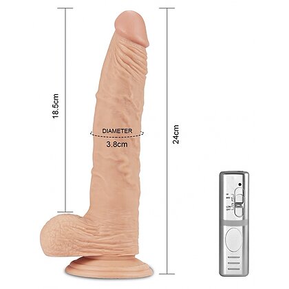 Vibrator Real Extreme cu Telecomandă și Ventuză 24 cm 4