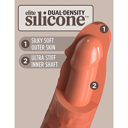 Dildo Silicon Dual-density 22cm Ventuză Puternică 2