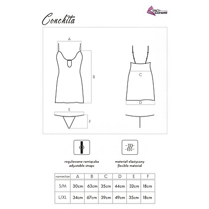 Chemise LivCo Conchita Negru S-M 4