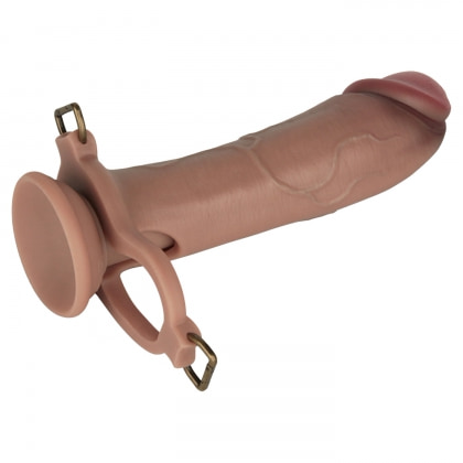 LoveToy Ingen Set Strap‑On 25,5 cm – Manșon Gol cu Tijă Reglabilă 6