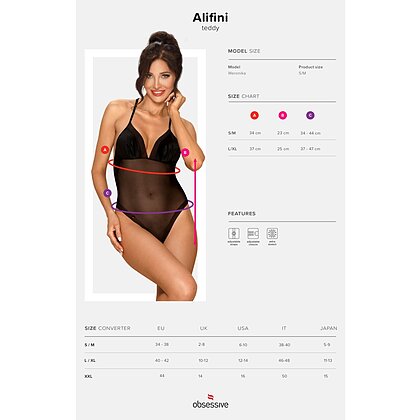 Body Obsessive Alifini Negru L-XL 5