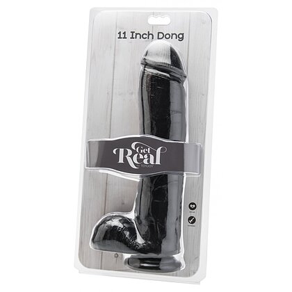 Dildo Cu Testicule Negru 2