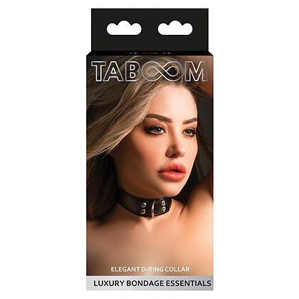 Guler Elegant Cu Inel În D Negru 4