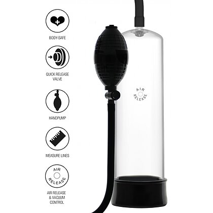 Hidden Desire Rising Star — Pompă Manuală Discretă 18 cm Negru 8