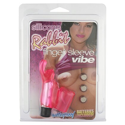 Vibrator Rabbit Finger Sleeve Roz 7.5cm 2