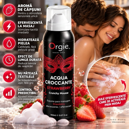 Acqua Croccante Orgie Spumă Efervescentă Pentru Masaj 150ml 4