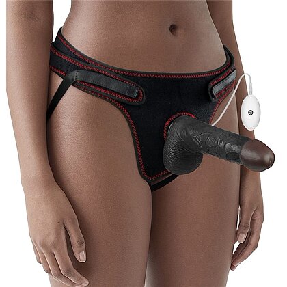 Strap-On Ajustabil Cu 10 Funcții De Vibrație Maro