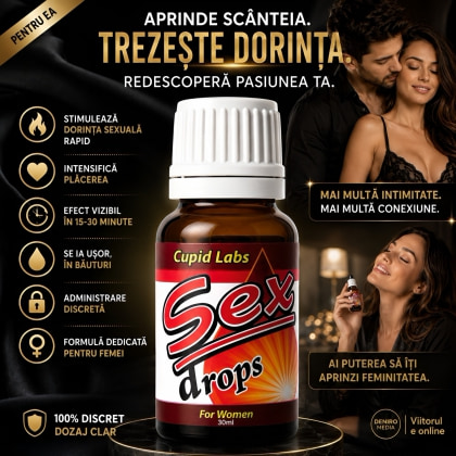 Picături Afrodisiace Cupid Labs Sex Drops pentru Femei 20ml 2