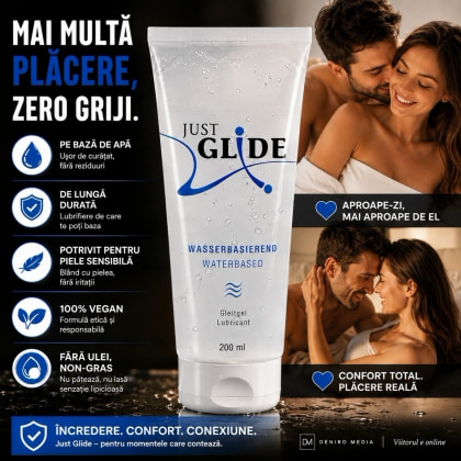 Gel Intim Alunecare Perfectă Just Glide 200ml 3