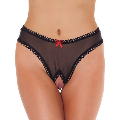 Chilot Amorable Open Eliza Negru S-L
