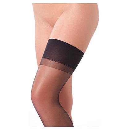 Ciorapi Fini cu Bandă Rimba Negru S-L