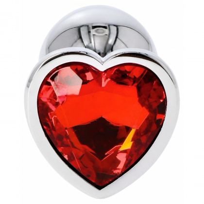 Dop Anal Heart Jewel Plug Small cu Bijuterie Inimă 3