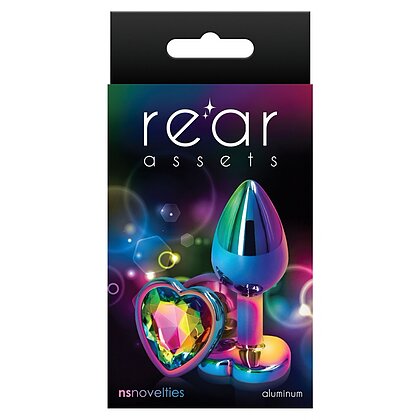 Anal Plug Rear Assets Multicolor Heart S 2
