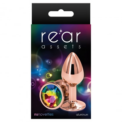 Anal Plug Rear Assets Rose Gold S Multicolor 2