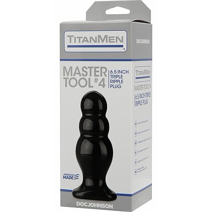 Anal Plug TitanMen Master Tool No.4 Negru 2