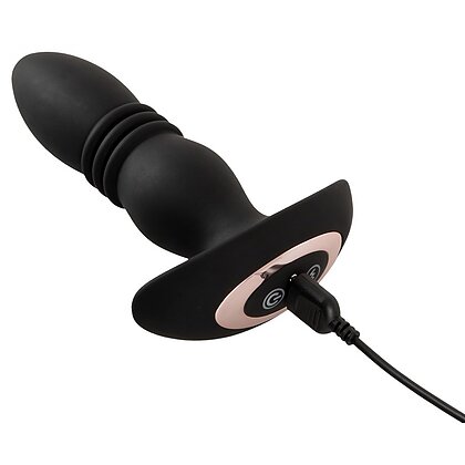 ANOS Plug Anal Vibrator Thrusting — 10 Vibraţii, 6 Împingeri Negru 5