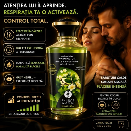 Aphrodisiac Warming Oil Green Tea 100ml 3