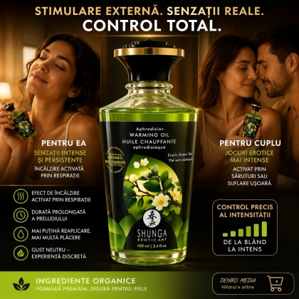 Aphrodisiac Warming Oil Green Tea 100ml 4