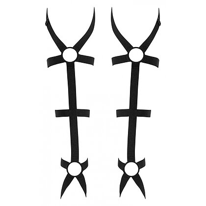 Manșete Leg Harness Obsessive Negru 3