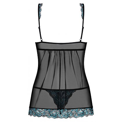 Babydoll Obsessive Chemise Negru L-XL 5