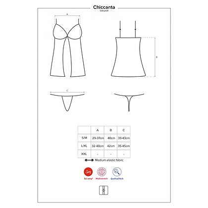 Babydoll Obsessive Chiccanta Negru S-M 5