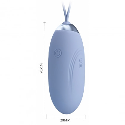 Jenny Vibrator Compact 12 Moduri Reîncărcabil USB Albastru 5