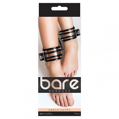 Cătușe Bare Bondage Ankle Negru 2
