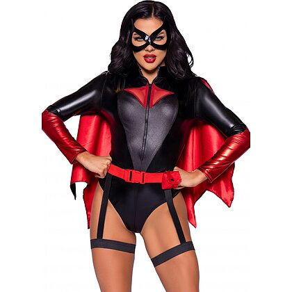 Costum Leg Avenue Bat Woman Bodysuit Negru L